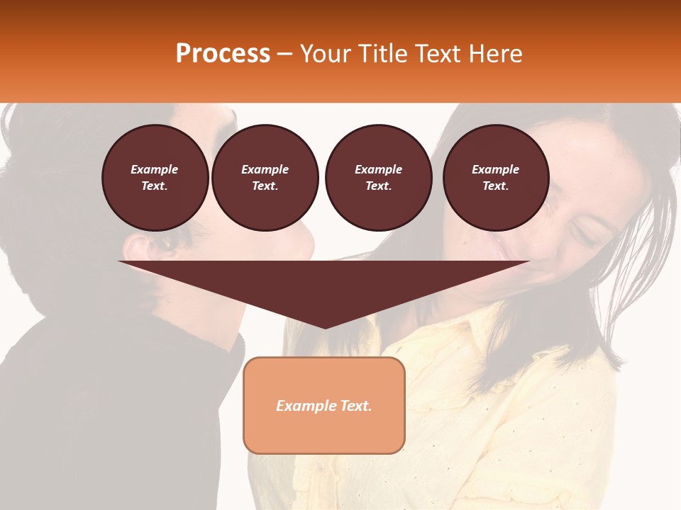 A Couple Of People That Are Looking At Each Other PowerPoint Template