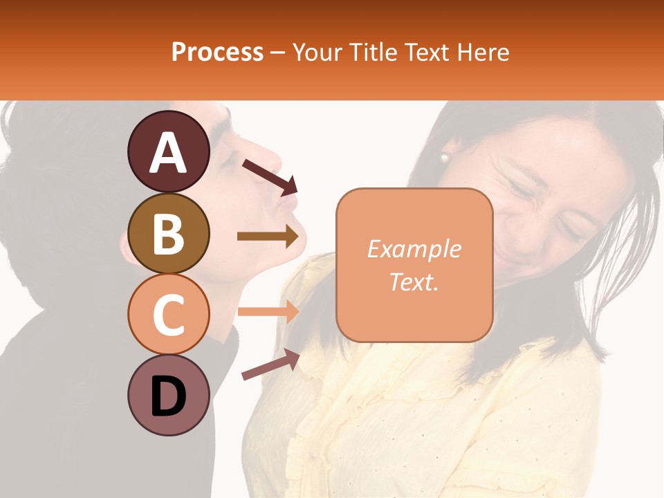 A Couple Of People That Are Looking At Each Other PowerPoint Template