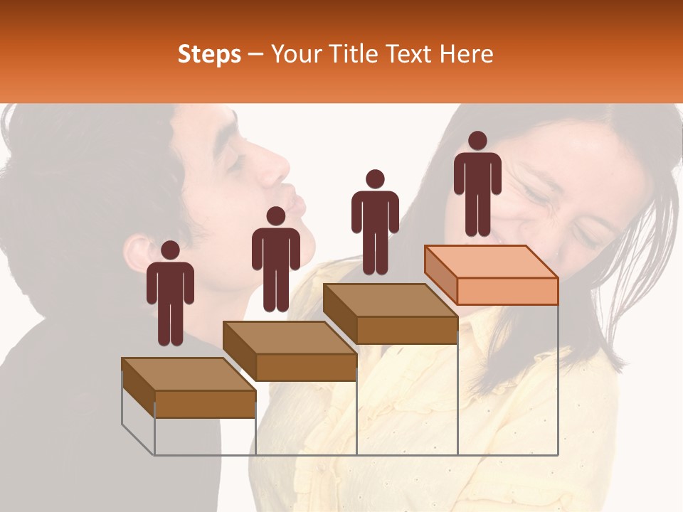 A Couple Of People That Are Looking At Each Other PowerPoint Template