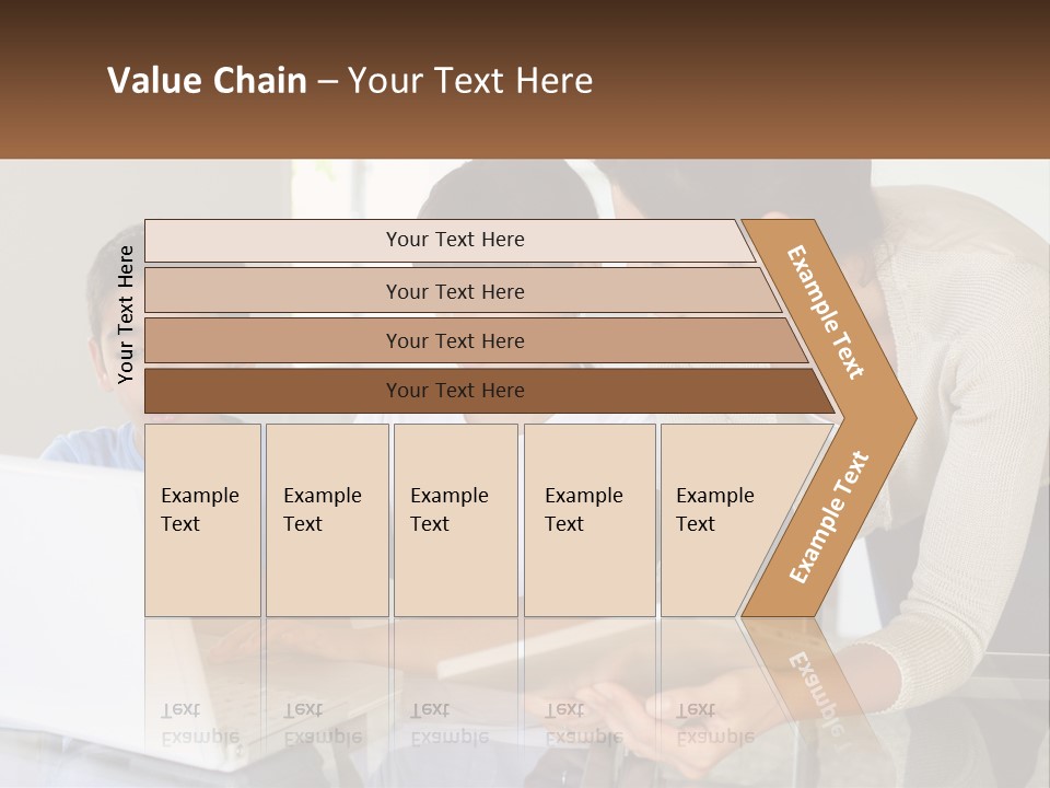 A Woman And Two Children Looking At A Laptop PowerPoint Template