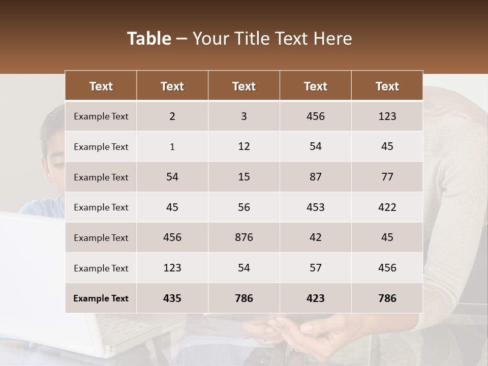 A Woman And Two Children Looking At A Laptop PowerPoint Template