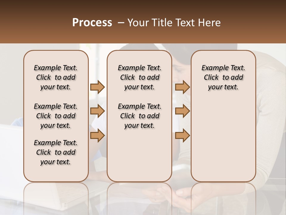 A Woman And Two Children Looking At A Laptop PowerPoint Template