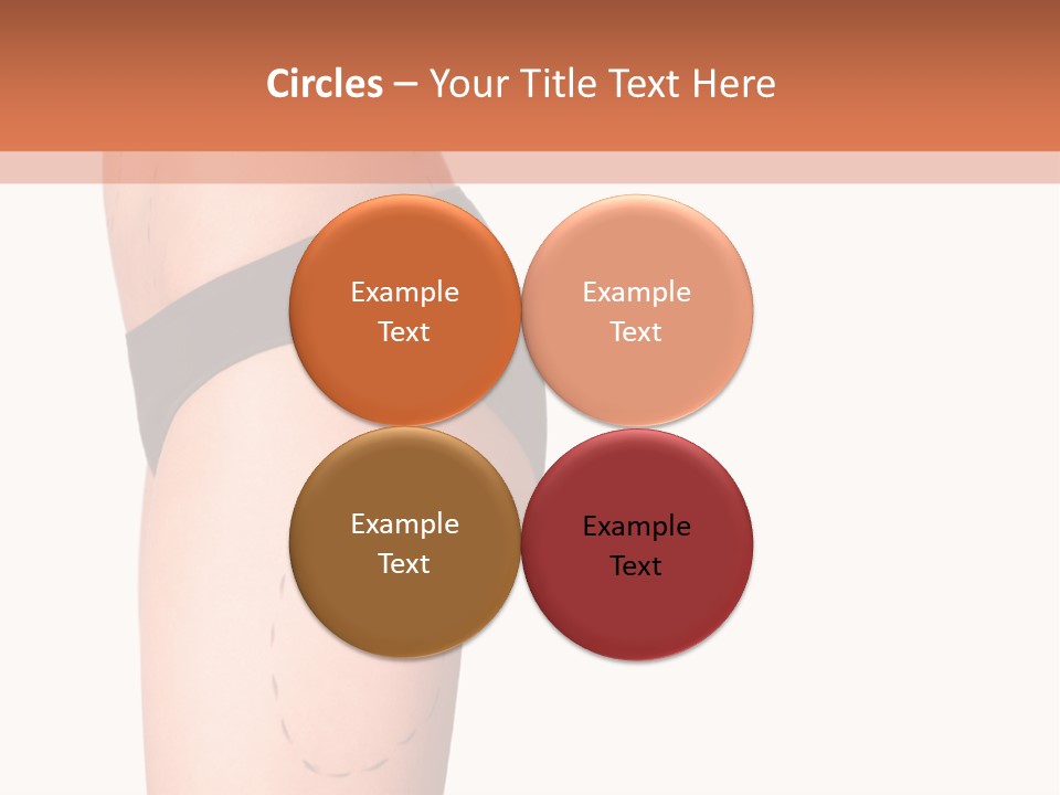 A Woman's Butt With A Bandage On It PowerPoint Template