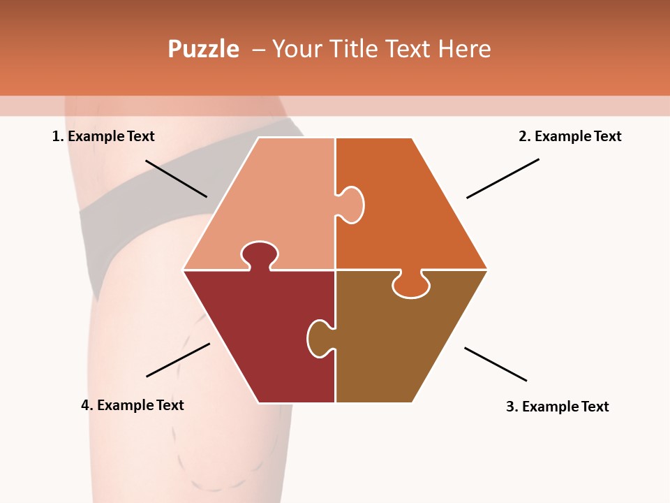 A Woman's Butt With A Bandage On It PowerPoint Template