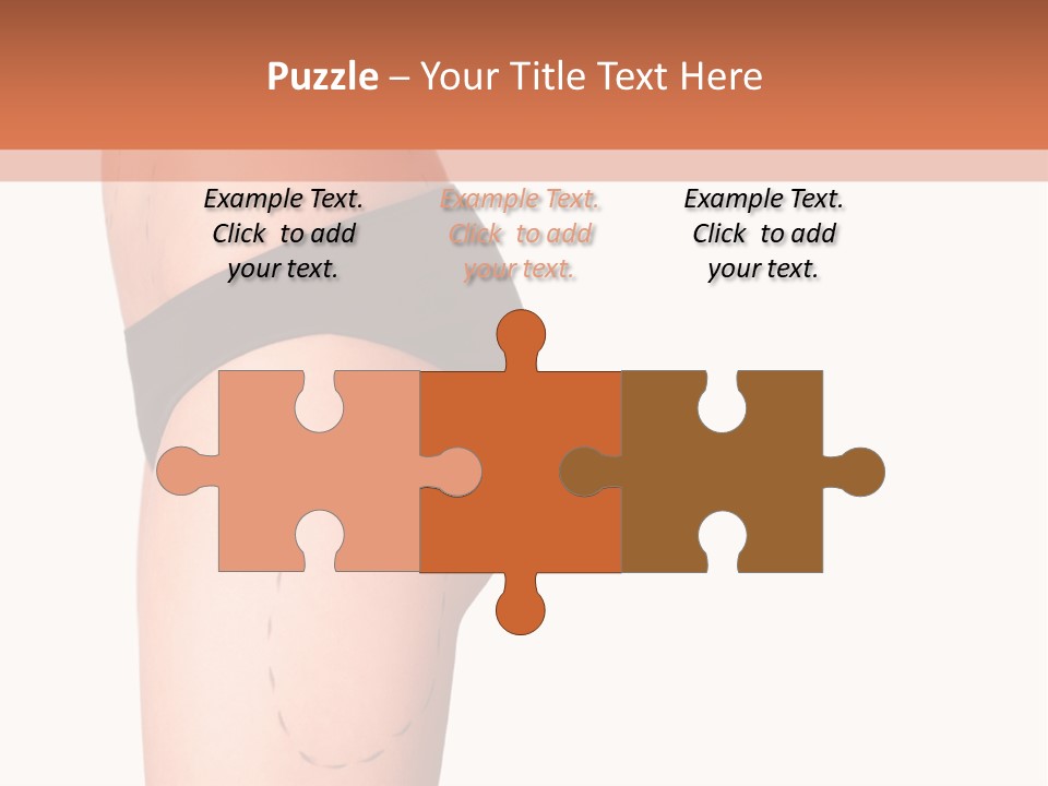 A Woman's Butt With A Bandage On It PowerPoint Template