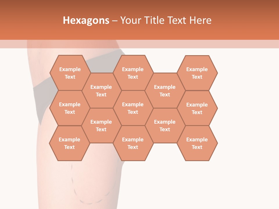 A Woman's Butt With A Bandage On It PowerPoint Template