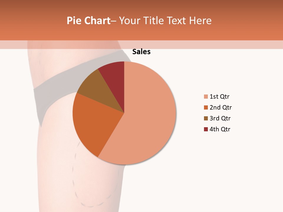 A Woman's Butt With A Bandage On It PowerPoint Template