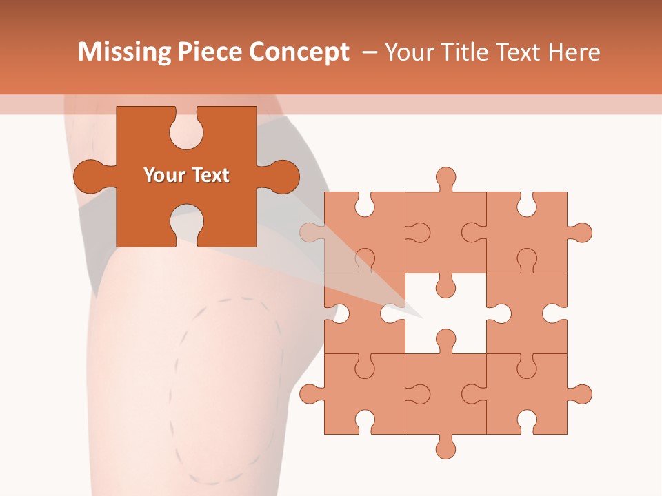 A Woman's Butt With A Bandage On It PowerPoint Template