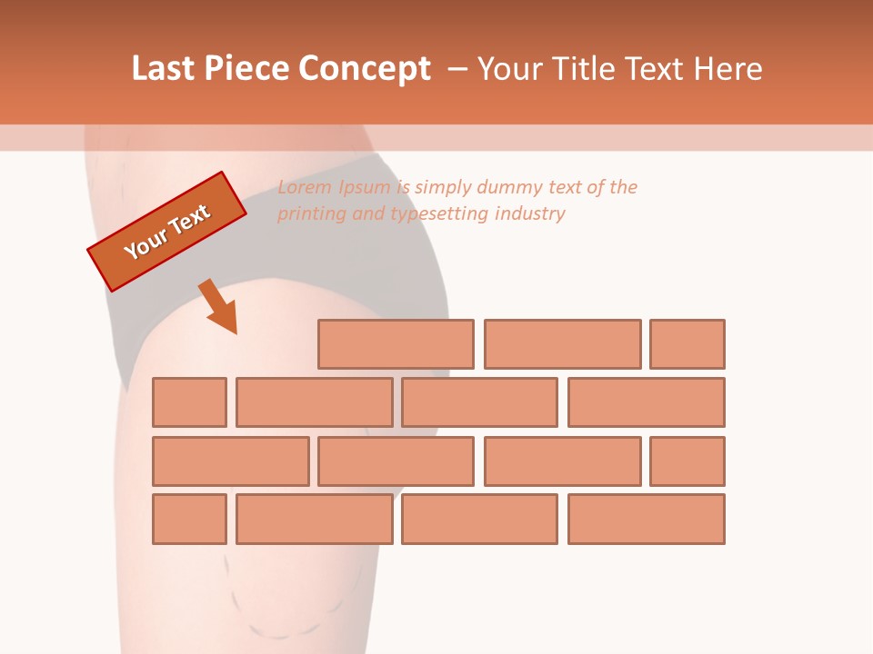 A Woman's Butt With A Bandage On It PowerPoint Template