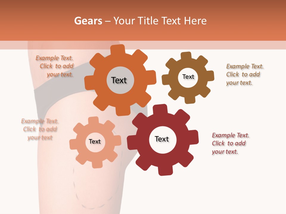 A Woman's Butt With A Bandage On It PowerPoint Template