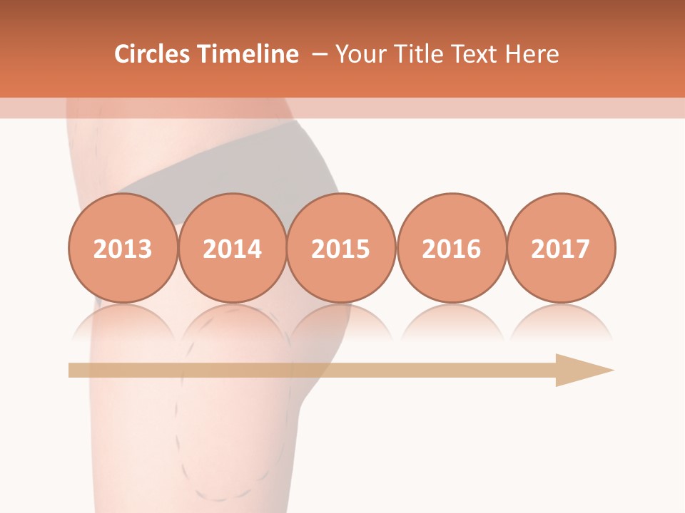 A Woman's Butt With A Bandage On It PowerPoint Template