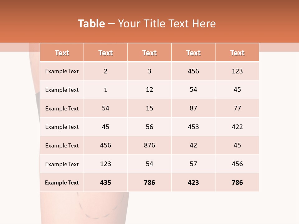 A Woman's Butt With A Bandage On It PowerPoint Template