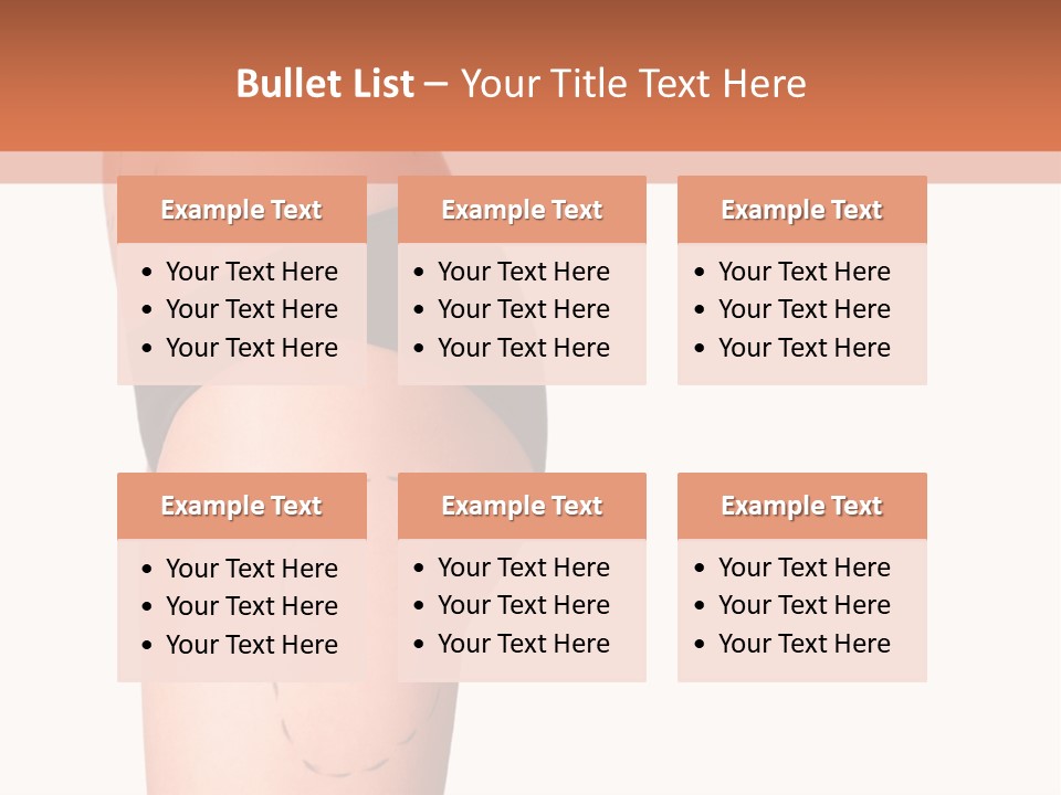 A Woman's Butt With A Bandage On It PowerPoint Template