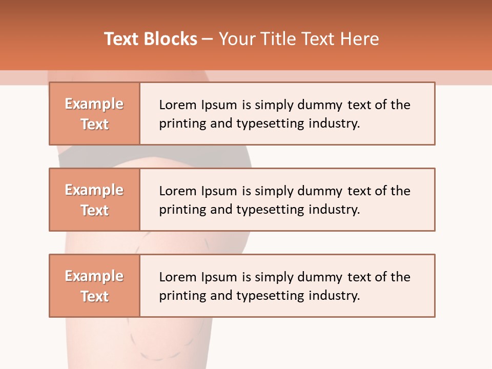 A Woman's Butt With A Bandage On It PowerPoint Template