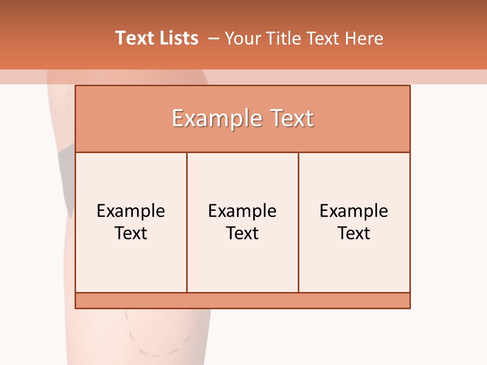 A Woman's Butt With A Bandage On It PowerPoint Template