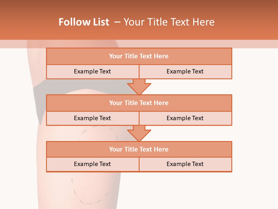 A Woman's Butt With A Bandage On It PowerPoint Template