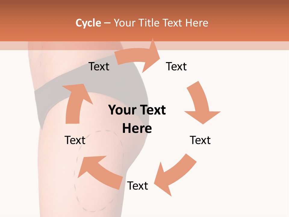 A Woman's Butt With A Bandage On It PowerPoint Template