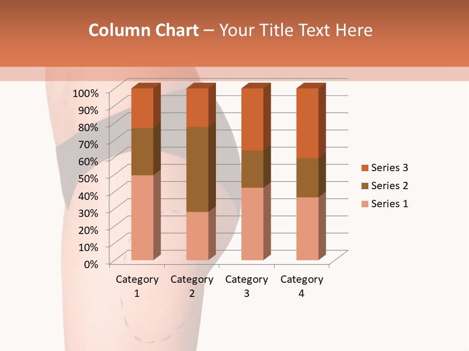A Woman's Butt With A Bandage On It PowerPoint Template