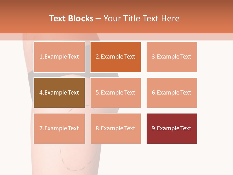 A Woman's Butt With A Bandage On It PowerPoint Template