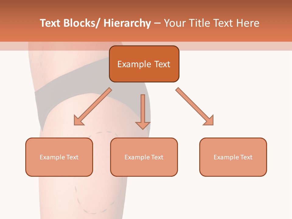 A Woman's Butt With A Bandage On It PowerPoint Template
