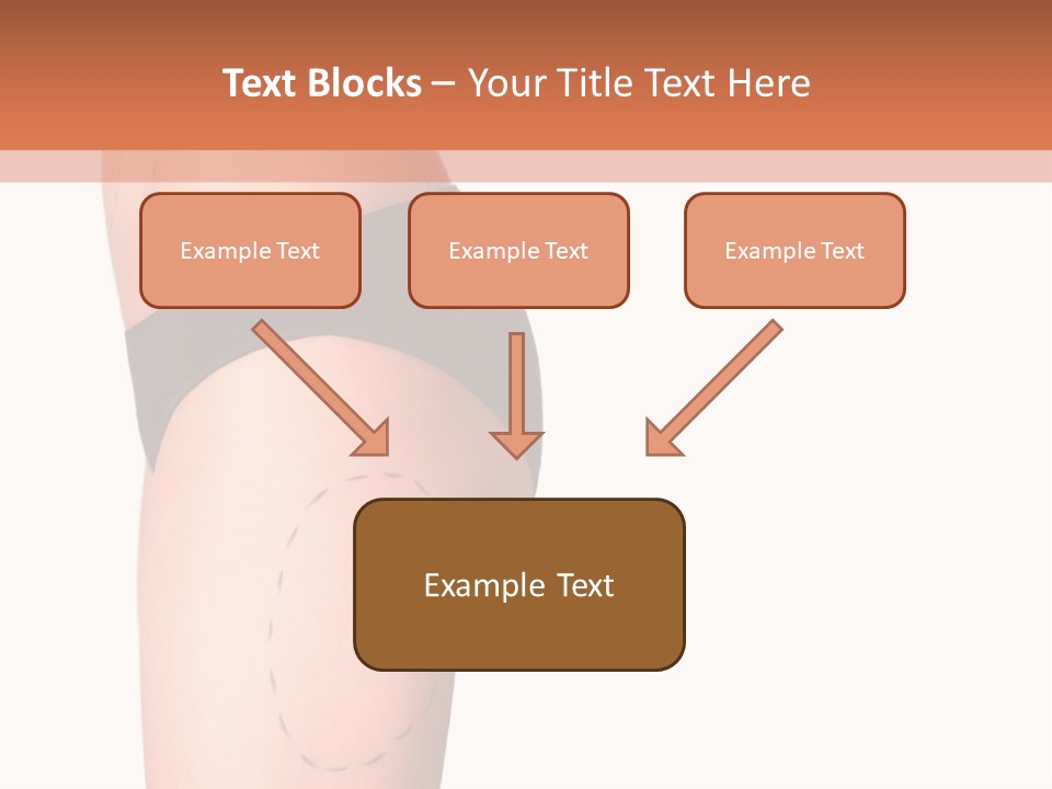 A Woman's Butt With A Bandage On It PowerPoint Template