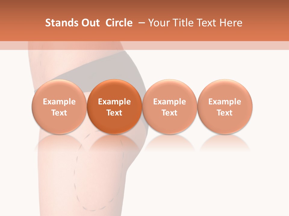 A Woman's Butt With A Bandage On It PowerPoint Template