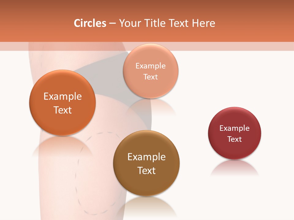 A Woman's Butt With A Bandage On It PowerPoint Template