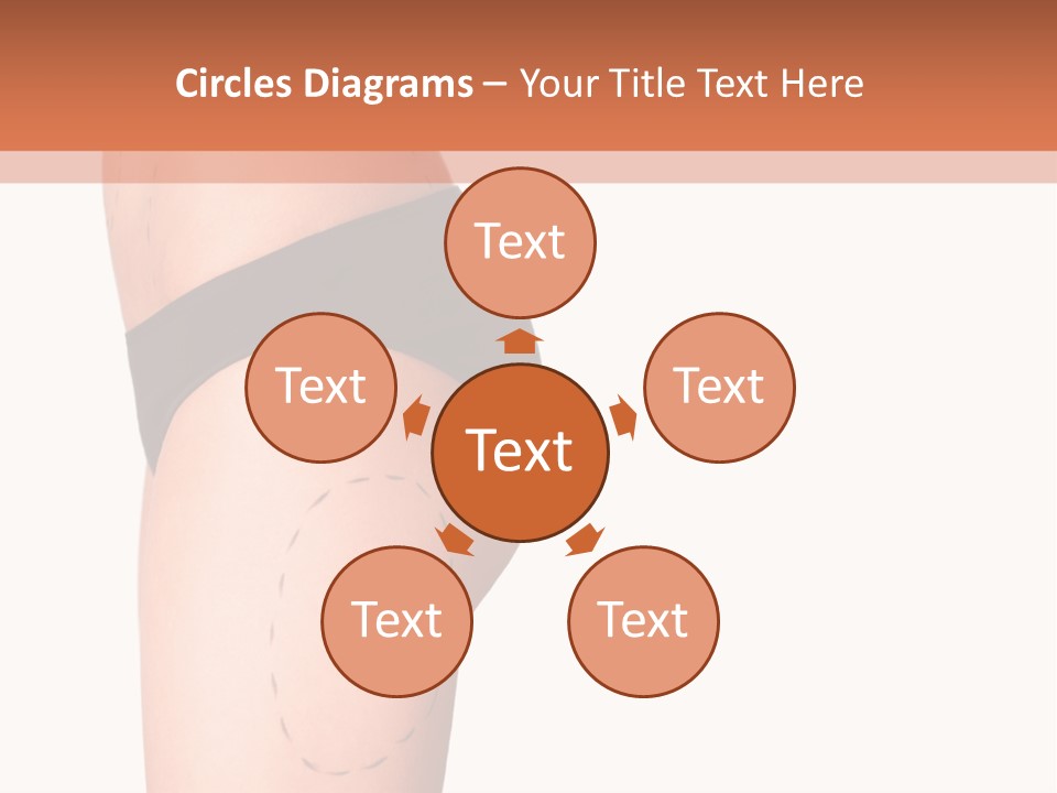 A Woman's Butt With A Bandage On It PowerPoint Template