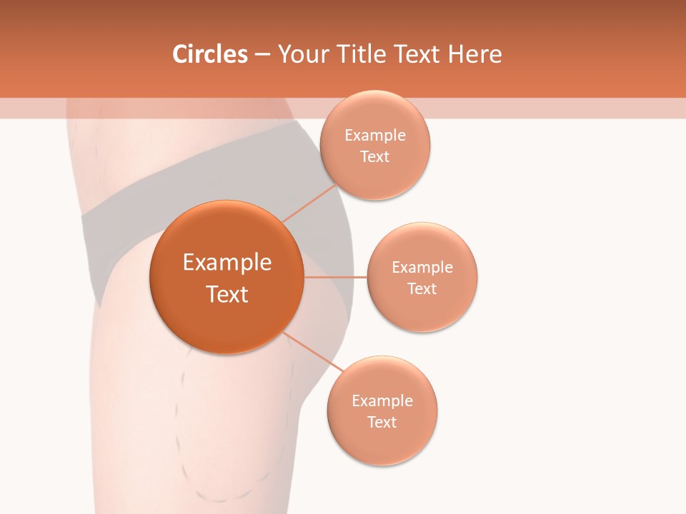 A Woman's Butt With A Bandage On It PowerPoint Template