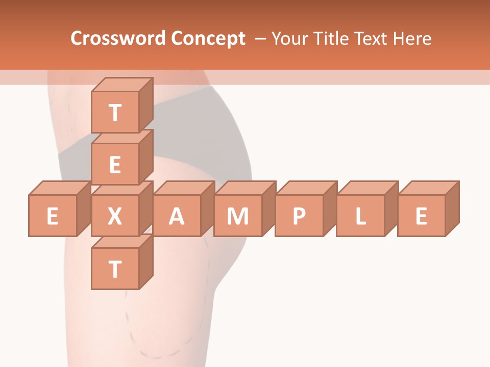 A Woman's Butt With A Bandage On It PowerPoint Template