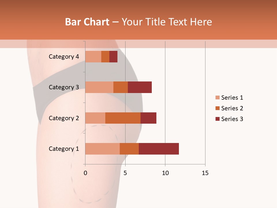 A Woman's Butt With A Bandage On It PowerPoint Template