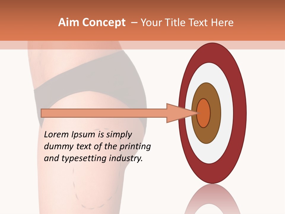 A Woman's Butt With A Bandage On It PowerPoint Template