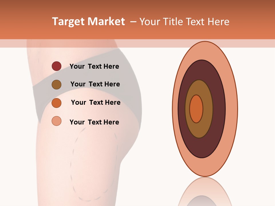 A Woman's Butt With A Bandage On It PowerPoint Template