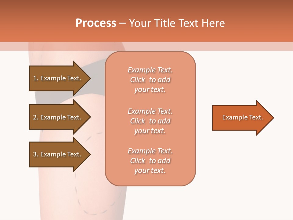 A Woman's Butt With A Bandage On It PowerPoint Template