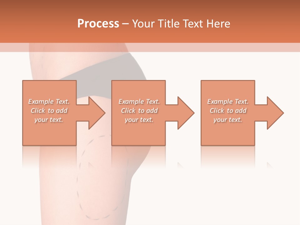 A Woman's Butt With A Bandage On It PowerPoint Template
