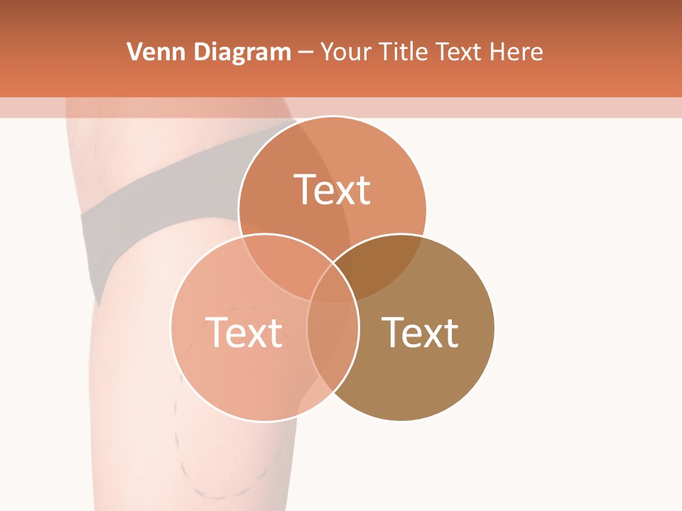 A Woman's Butt With A Bandage On It PowerPoint Template