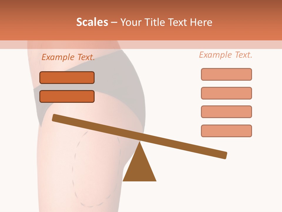 A Woman's Butt With A Bandage On It PowerPoint Template