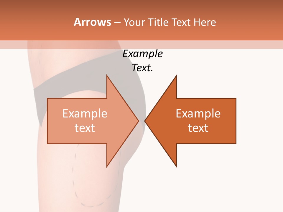 A Woman's Butt With A Bandage On It PowerPoint Template