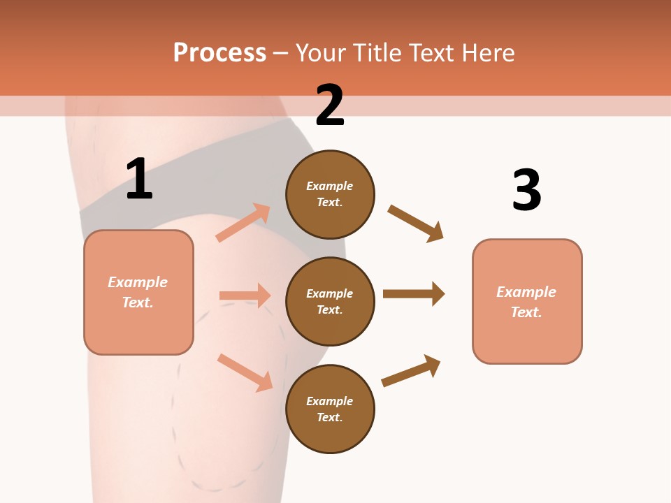 A Woman's Butt With A Bandage On It PowerPoint Template
