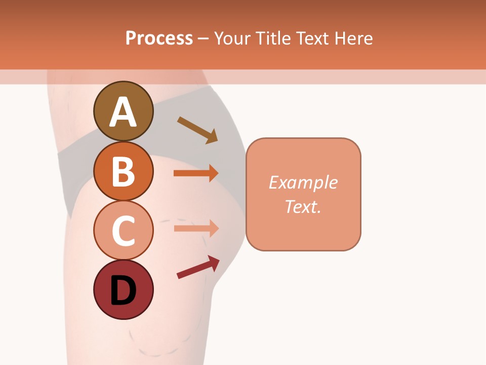 A Woman's Butt With A Bandage On It PowerPoint Template