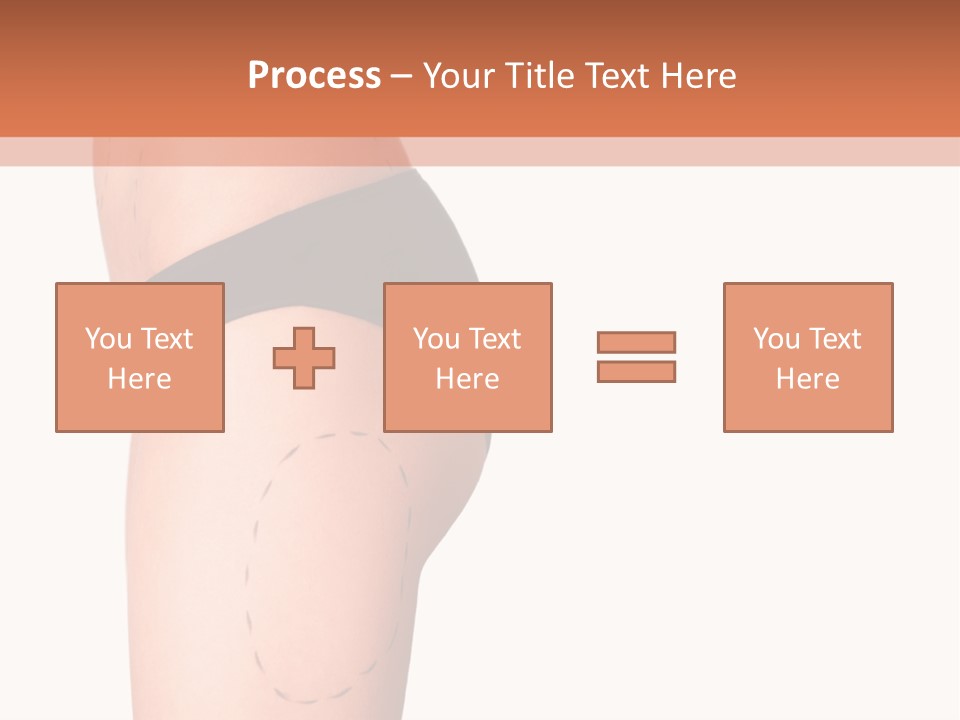 A Woman's Butt With A Bandage On It PowerPoint Template