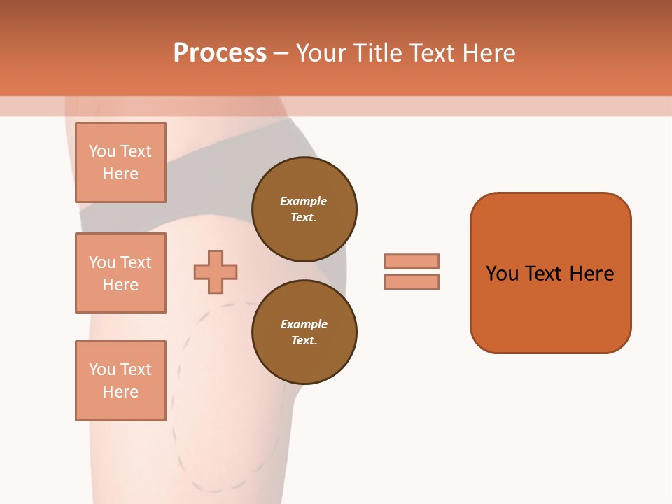 A Woman's Butt With A Bandage On It PowerPoint Template