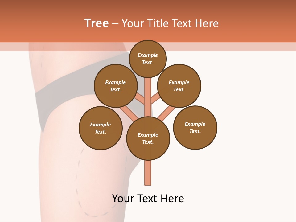 A Woman's Butt With A Bandage On It PowerPoint Template