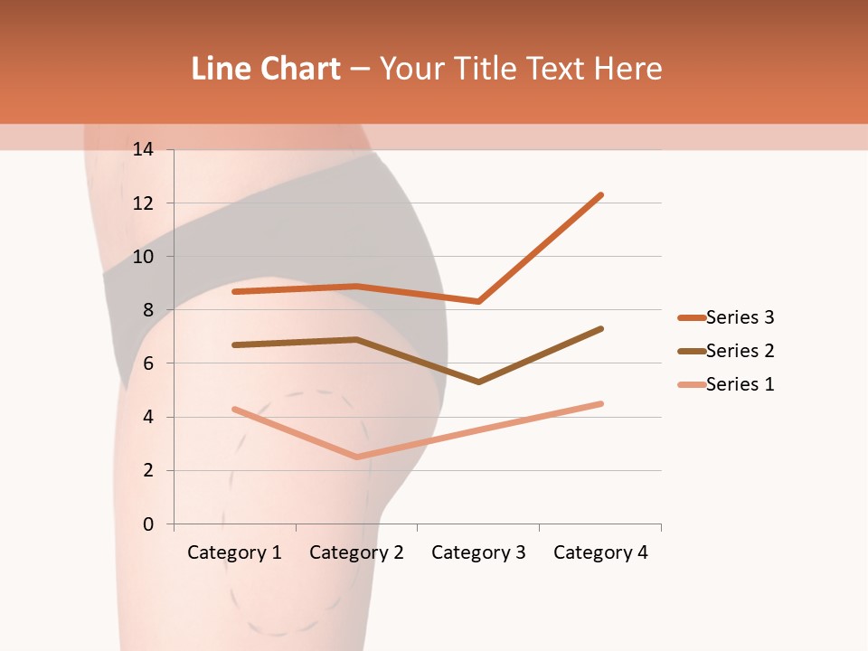 A Woman's Butt With A Bandage On It PowerPoint Template
