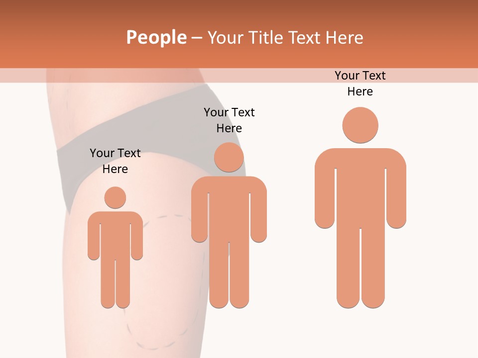 A Woman's Butt With A Bandage On It PowerPoint Template