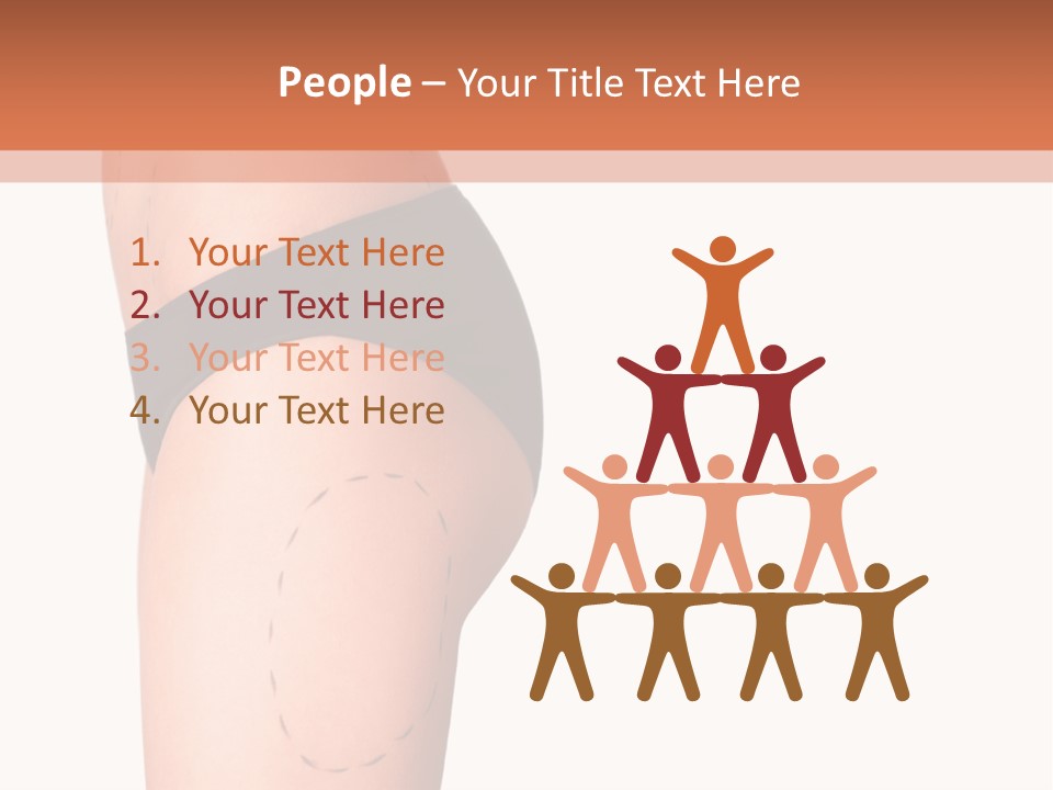 A Woman's Butt With A Bandage On It PowerPoint Template