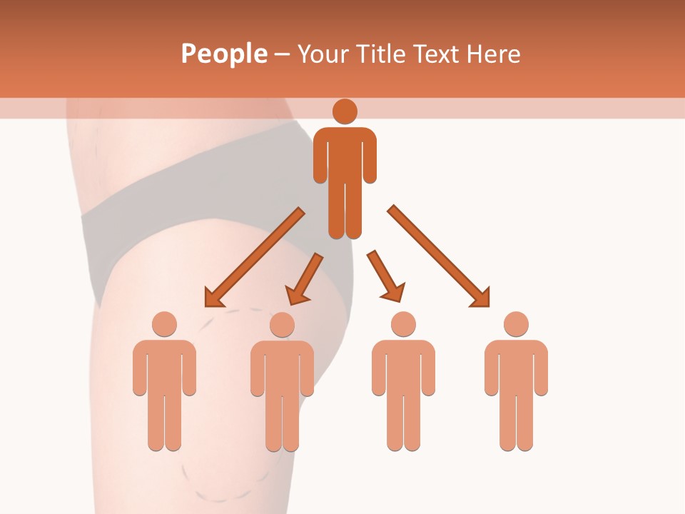 A Woman's Butt With A Bandage On It PowerPoint Template