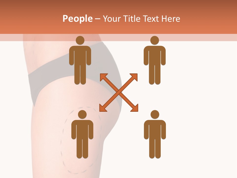 A Woman's Butt With A Bandage On It PowerPoint Template