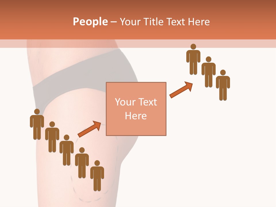 A Woman's Butt With A Bandage On It PowerPoint Template