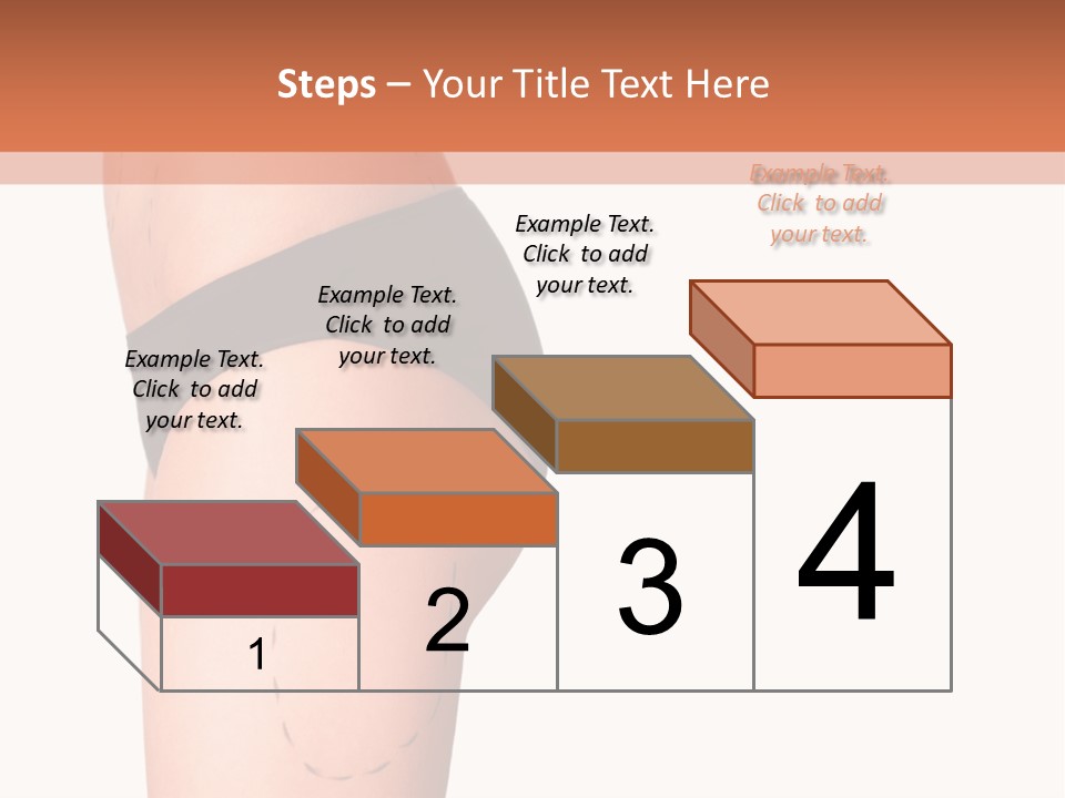 A Woman's Butt With A Bandage On It PowerPoint Template